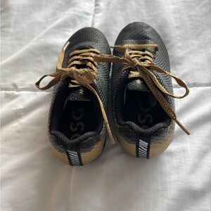 DSG Black and Tan Kids Cleats